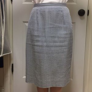 Seersucker skirt